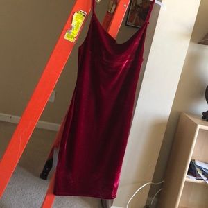 Women’s Red Velvet Dress